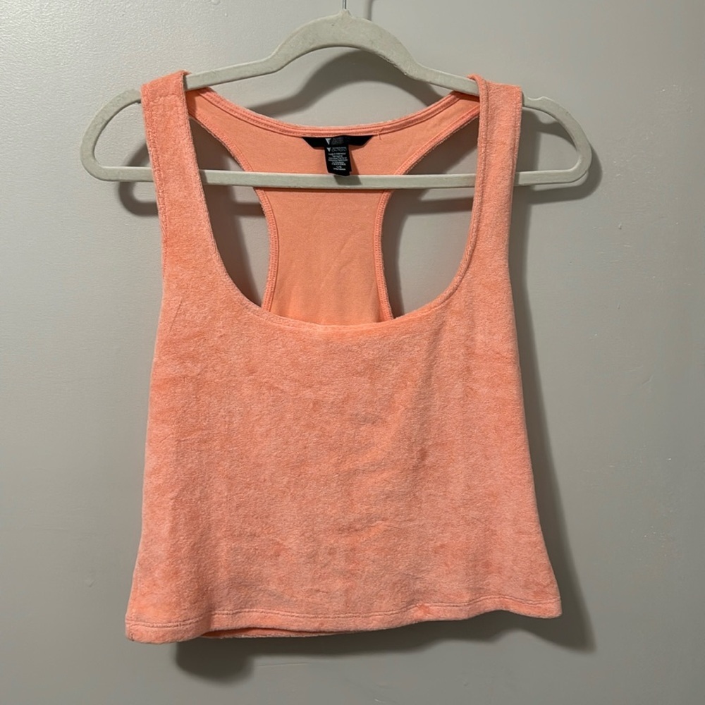 NWOT! Victoria Secret Peach Terry Cloth Tank Top‎